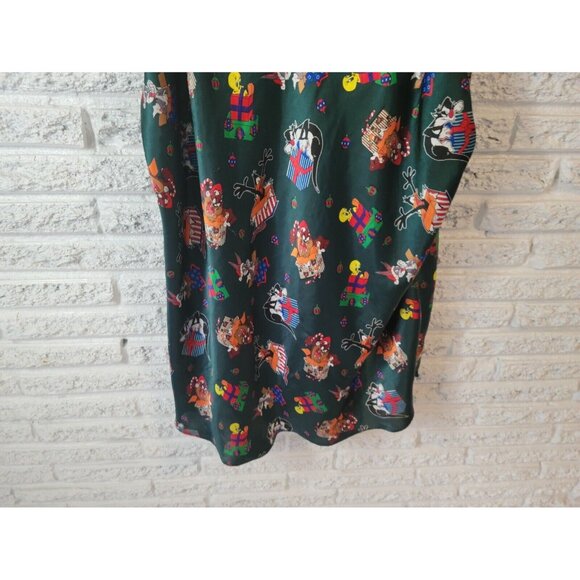 Christmas Looney Tunes Women Top 3X Plus Camisole Green Keyhole Tweety NOV28XE - Picture 4 of 8